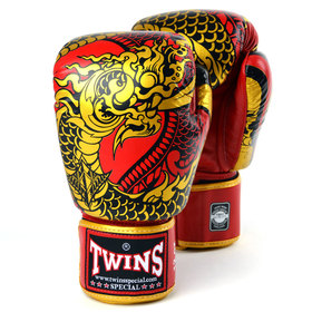 Twins Boxing Gloves / FBGVL3-52 / Nagas Red-Gold