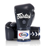 Fairtex BGL6 Blue Leather Lace Up Muay Thai Gloves Fairtex BGL6 Blue Leather Lace Up Muay Thai Gloves