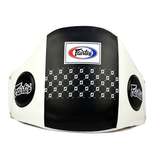 Fairtex BPV1 White-Black Leather Muay Thai Belly Pad Fairtex BPV1 White-Black Leather Muay Thai Belly Pad