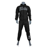 Fairtex VS3 Black & Grey Vinyl Muay Thai Sweatsuit Fairtex VS3 Black & Grey Vinyl Muay Thai Sweatsuit
