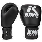 King Pro Black Leather Muay Thai Gloves King Pro Black Leather Muay Thai Gloves