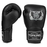 Topking Black Super Leather Muay Thai Gloves Topking Black Super Leather Muay Thai Gloves