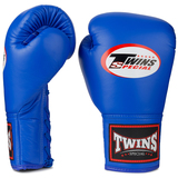 Twins BGLL1 Blue Lace-up Muay Thai Boxing Gloves Twins BGLL1 Blue Lace-up Muay Thai Boxing Gloves