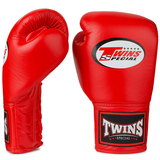Twins BGLL1 Red Lace-up Muay Thai Boxing Gloves Twins BGLL1 Red Lace-up Muay Thai Boxing Gloves