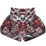 Twins Red Calavera Muay Thai Shorts Twins Red Calavera Muay Thai Shorts