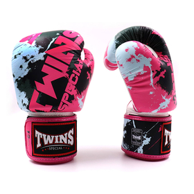 Twins FBGVL3-61 White & Pink Candy Muay Thai Gloves