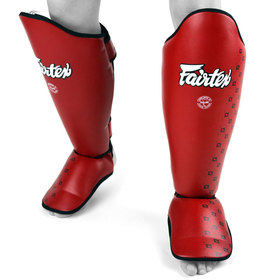 Fairtex SP5 Red Muay Thai Shin Guards - Damaged