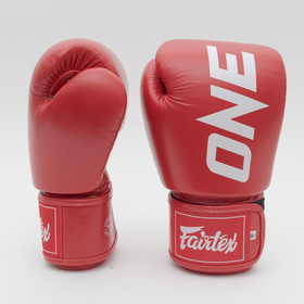BGV1 Fairtex X ONE Championship Red Boxing Gloves / 12 oz only