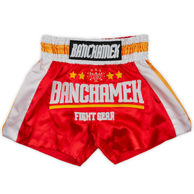 Banchamek Muay Thai Shorts / BFG4-4 / Red White