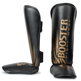 Booster Kids Black Muay Thai Shin Guards