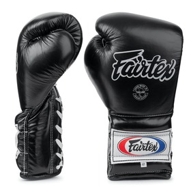 Fairtex BGL7 Black Mexican Lace-up Gloves