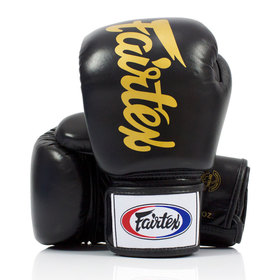 Fairtex BGV19 Black Tight-Fit Muay Thai Gloves