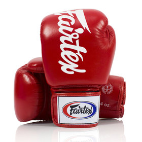 Fairtex Boxing Gloves / Tight-Fit / Red