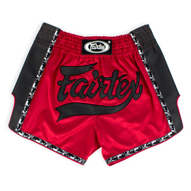 Fairtex BS1703 Red & Black Muay Thai Shorts
