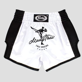 Fairtex BS1707 White Muay Thai Shorts
