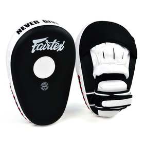 Fairtex FMV13 Black-White Muay Thai Hybrid Focus Mitts