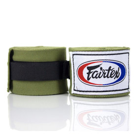Fairtex HW2 4.5m Olive Green Muay Thai Hand Wraps
