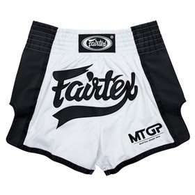Fairtex MTGP White & Black Muay Thai Shorts