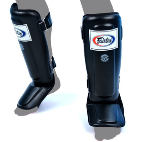 Fairtex SP3 Black Muay Thai Shin Guards