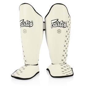 Fairtex SP5 White Muay Thai Shin Guards