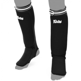 Fairtex SPE Black Cotton Competition Shin Guards