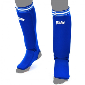 Fairtex SPE Blue Cotton Competition Shin Guards