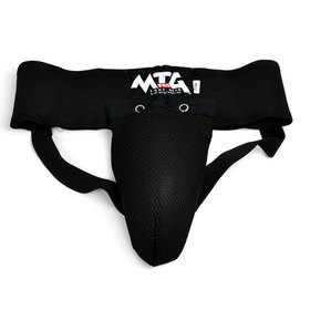 MTG Pro Black Kids Elastic Muay Thai Groin Guard