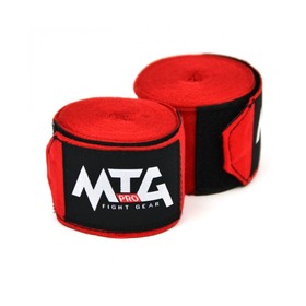 MTG Pro Red 5m Muay Thai Hand Wraps