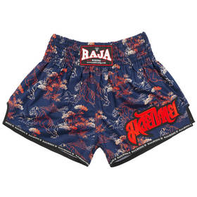 Raja Muay Thai Shorts / Dark Blue Tiger