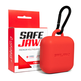 SAFEJAWZ Red Premium Siicone Mouthguard Case