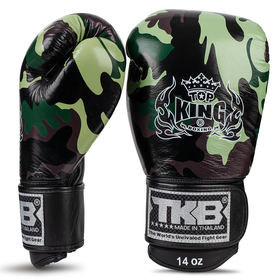 Top King Boxing Gloves / Empower / Camoflage Green