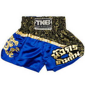 Top King Kids Muay Thai Shorts / Black Blue