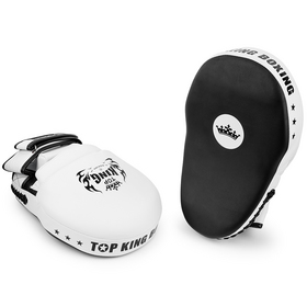 Topking Black & White Hybrid Muay Thai Focus Mitts