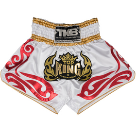 Top King Shorts / Traditional / White Red Gold