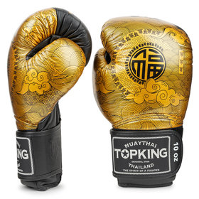 Top King Boxing Gloves / Happiness - Black Gold