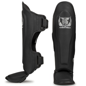 Topking Kids Black Muay Thai Shin Guards