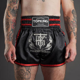 Topking TKTBS-239 Black & Red Muay Thai Shorts