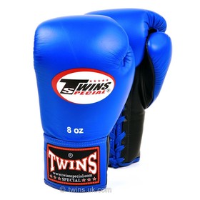  Twins Boxing Gloves / Lace-up / BGLL1 Blue Black