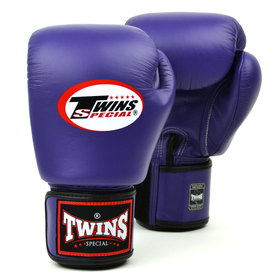 Twins BGVL3 Purple Leather Muay Thai Gloves