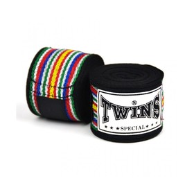 Twins CH2 Black 5m Muay Thai Hand Wraps