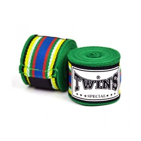 Twins CH2 Green 5m Muay Thai Hand Wraps