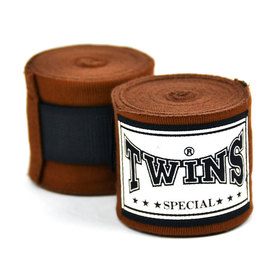Twins CH5 Brown 5m Muay Thai Hand Wraps