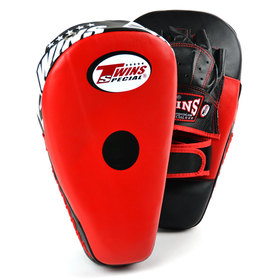 Twins PML21 Red & Black Hybrid Muay Thai Focus Mitts