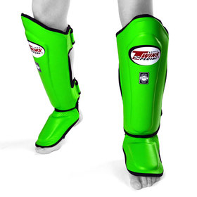 Twins SGL10 Green Muay Thai Shin Guards