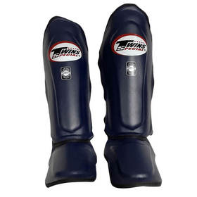 Twins SGL10 Dark Blue Muay Thai Shin Guards