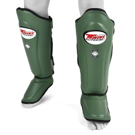 Twins SGL10 Olive Green Muay Thai Shin Guards