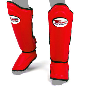 Twins SGL10 Red Muay Thai Shin Guards