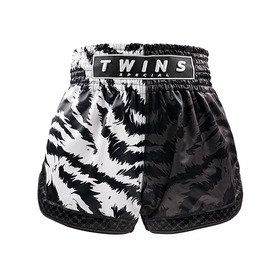 Twins Black & White Jungle Muay Thai Shorts