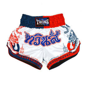 Twins White Yant Muay Thai Shorts