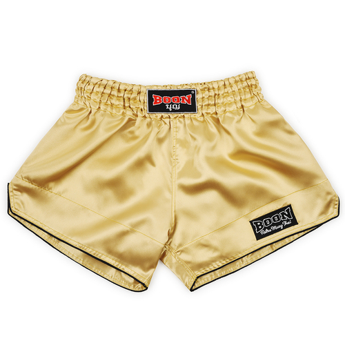 Boon Sport Muay Thai Shorts / Retro / Gold